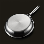 Underside of the Pure Pan showing the induction-ready stainless steel base