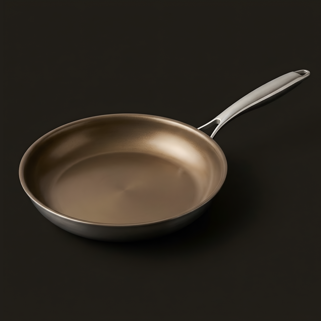 Still Pure Pan titanium frying pan with bronze EverBond™ cooking surface and stainless steel handle